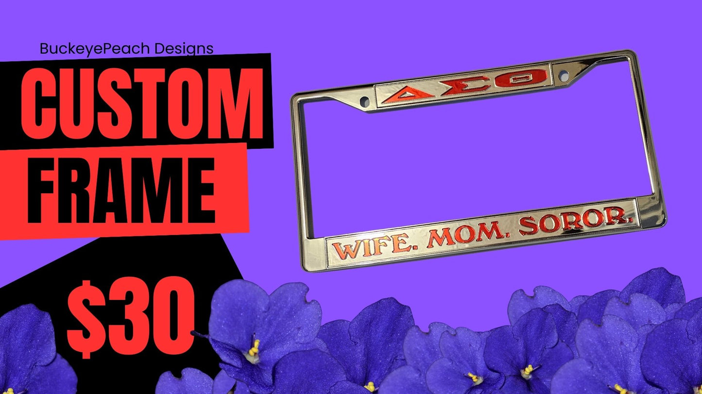 Custom License Plate Frame