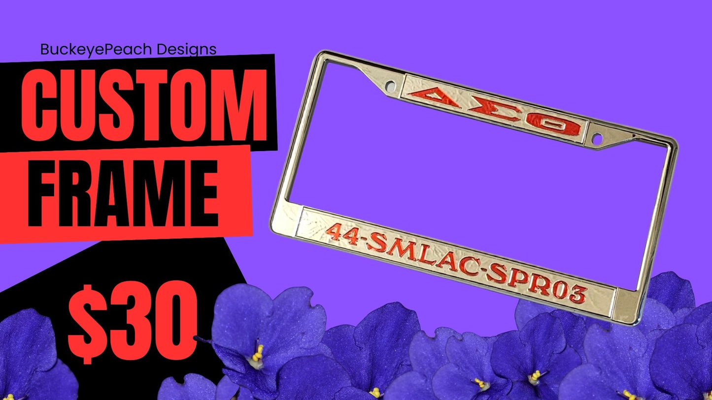 Custom License Plate Frame